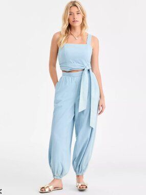 NWT - Women's Chambray Pull-On Pants SZ S, Macy's Exclusive